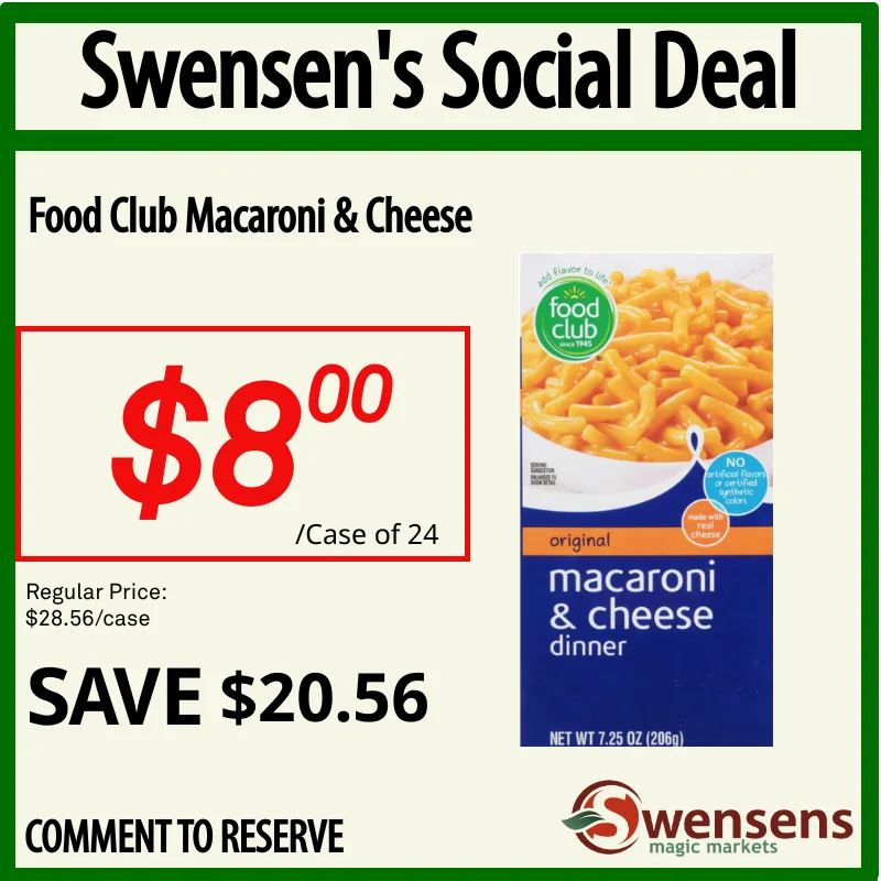 Swensen's Social Deal - Mac & Cheese promotion