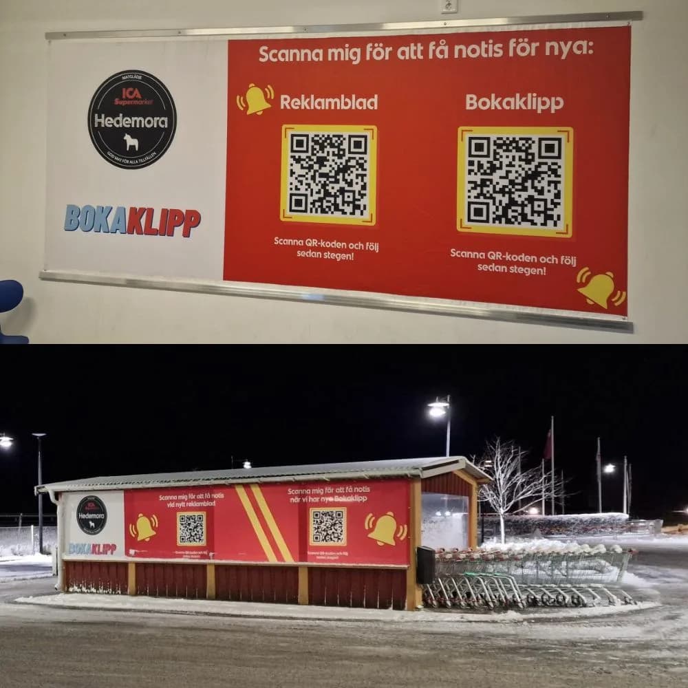 Código QR tienda Hedemora